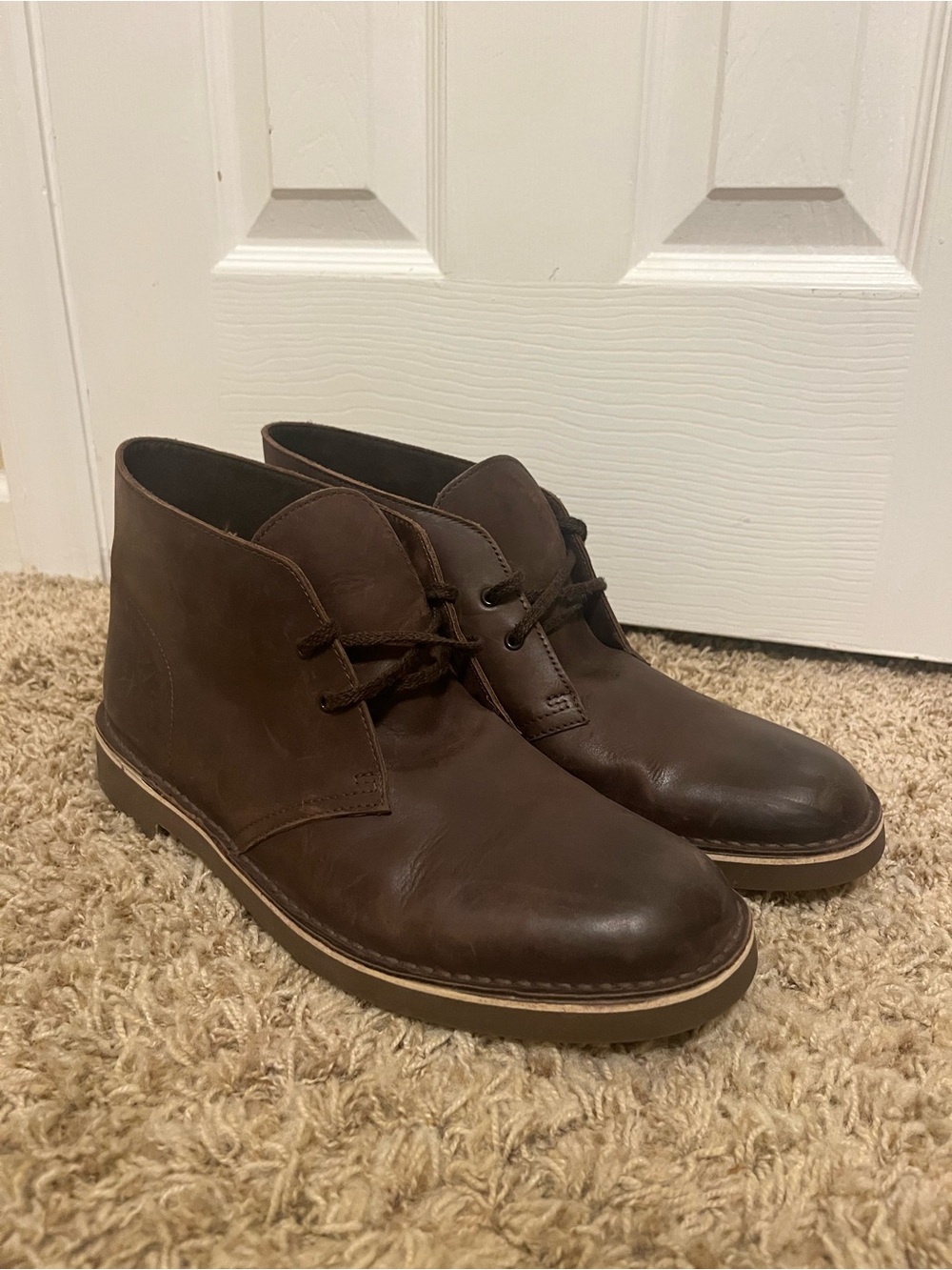 Clarks Dark Brown Leather Chukka Boots